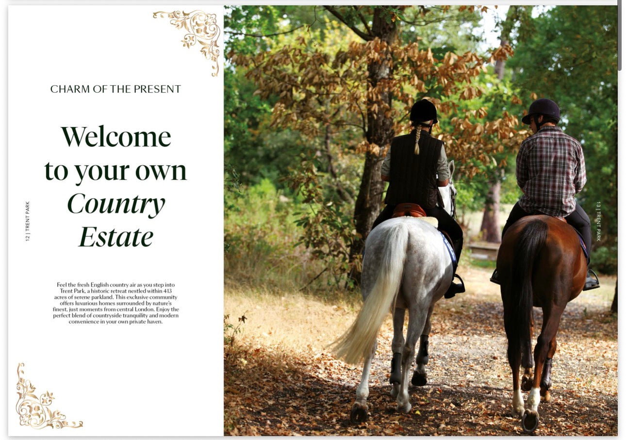 Trent Park — 1 2 3 4 and 5 Bedroom Family Homes — Luxury Town Houses — Apartments — Duplexes — Historic Country Estate — Modern Wellness Amenities — Enfield London — New ✨