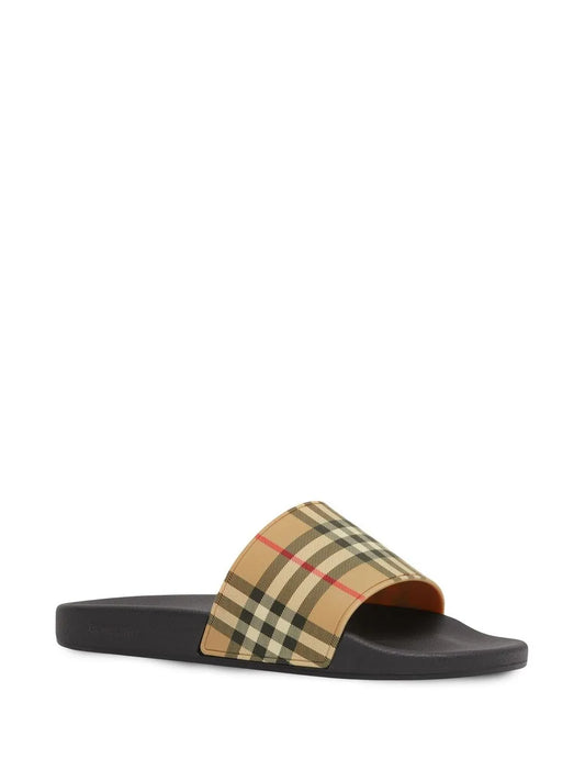 Burberry Vintage check print slides