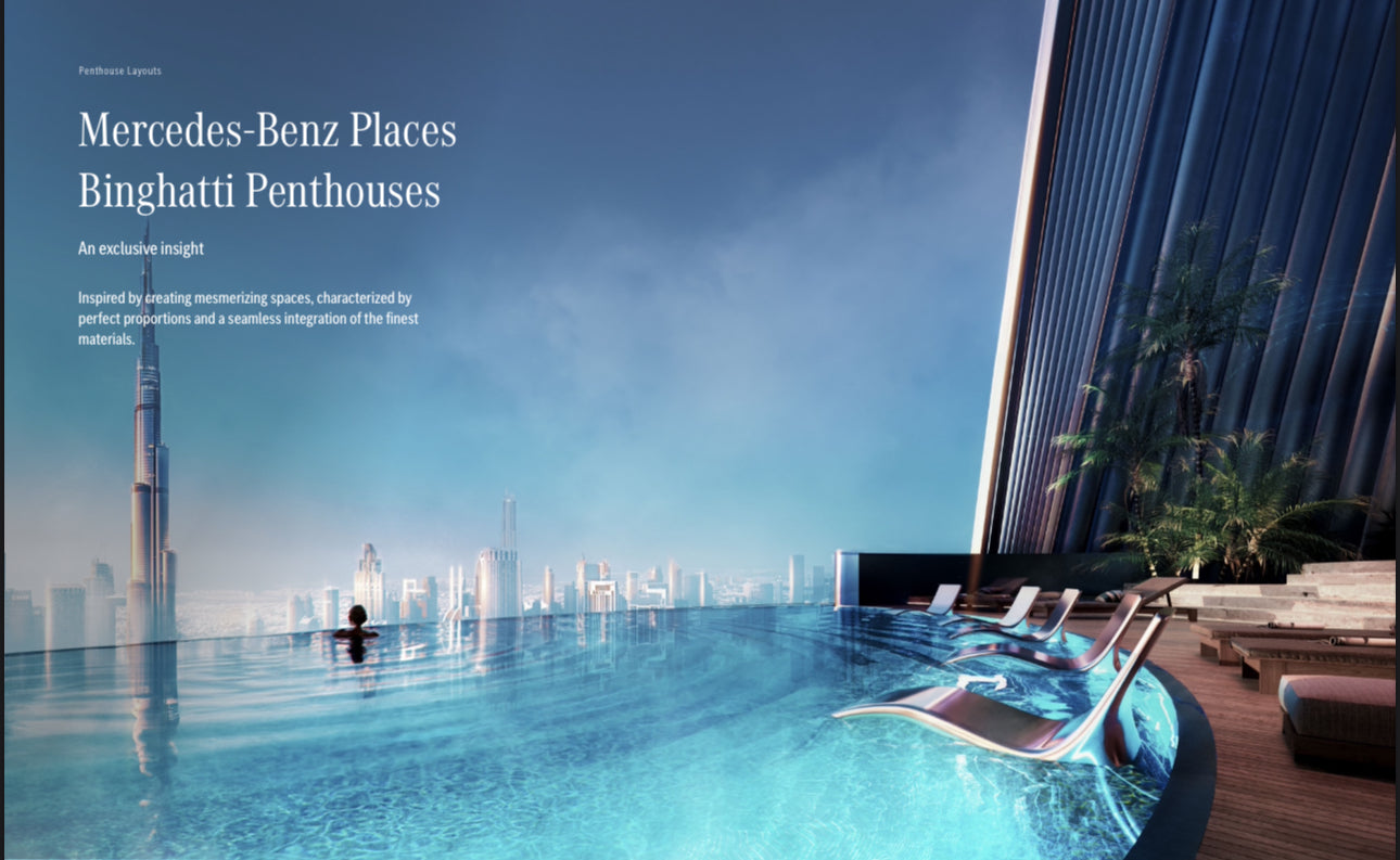 Mercedes-Benz Places 2-6 Bedroom Ultra Luxury Residences Downtown Dubai