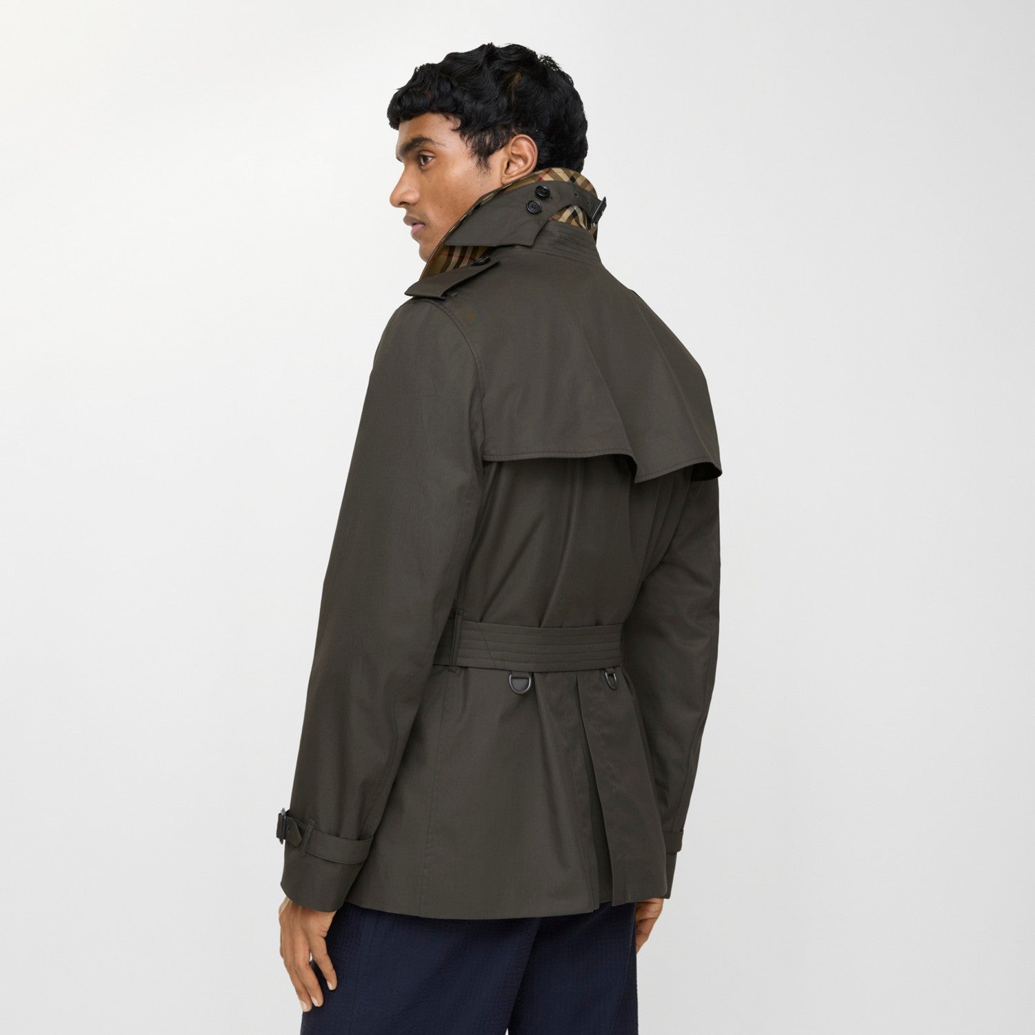 Extra-short Tropical Gabardine Kensington Trench Coat
