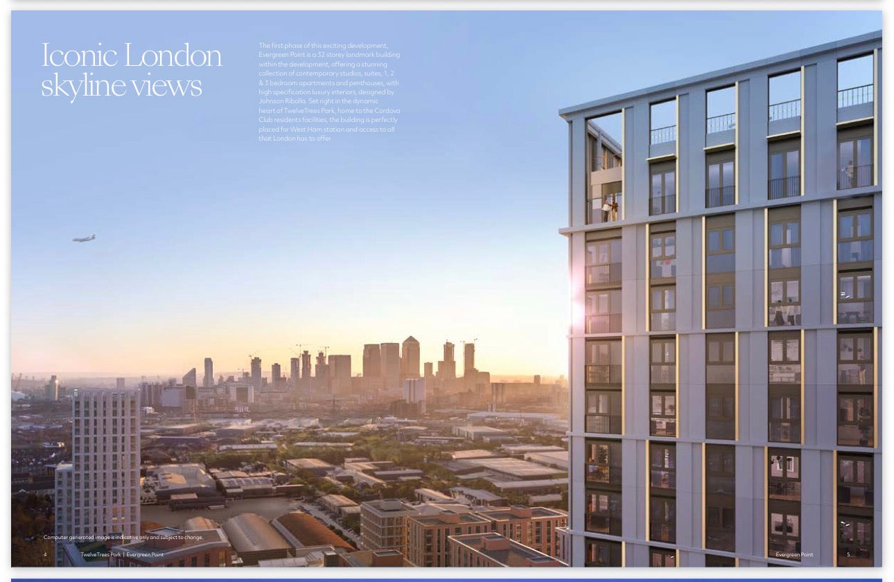 Twelvetrees Park  — Suite 1 2 and 3 Bedroom Ultra Luxury Homes — 24 Hr Concierge and World Class Amenities — West Ham London — E16