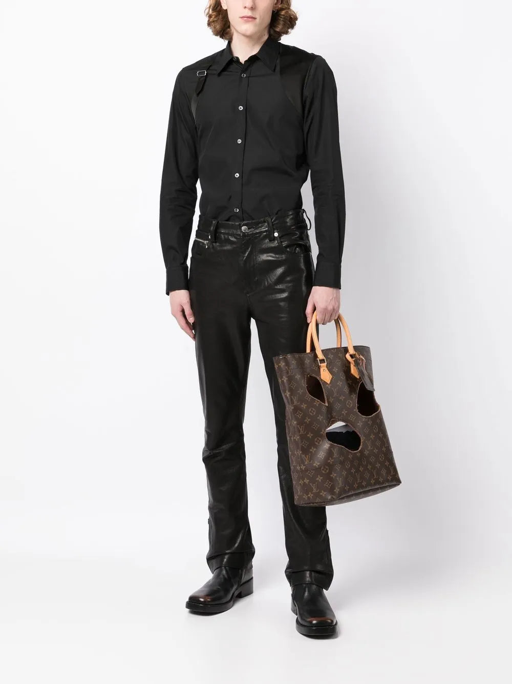 Louis Vuitton Pre-Owned x Comme Des Garçons 2014 burned holes monogram tote bag