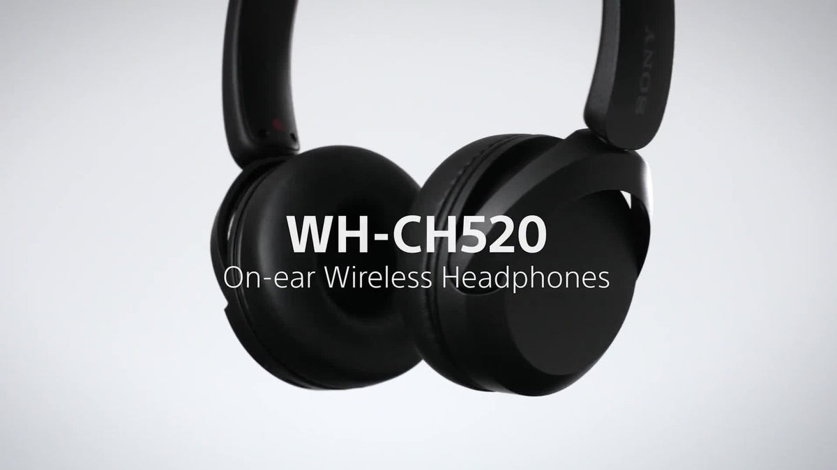 Sony WH-CH520 On-Ear Wireless Bluetooth Headphones - Black