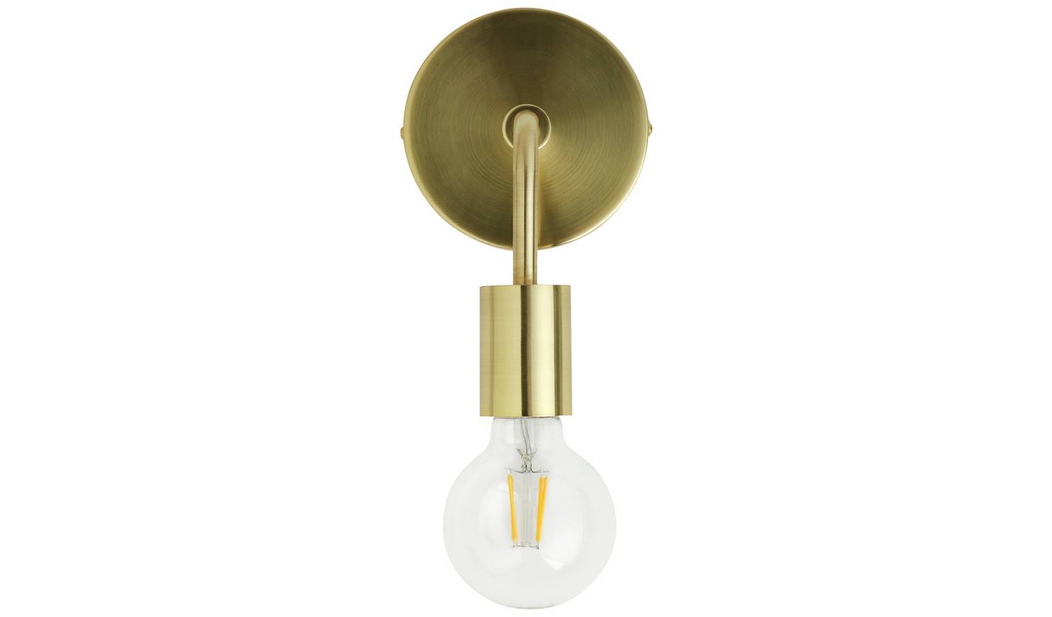 Argos Home Rayner Plug in Wall Light - Brass