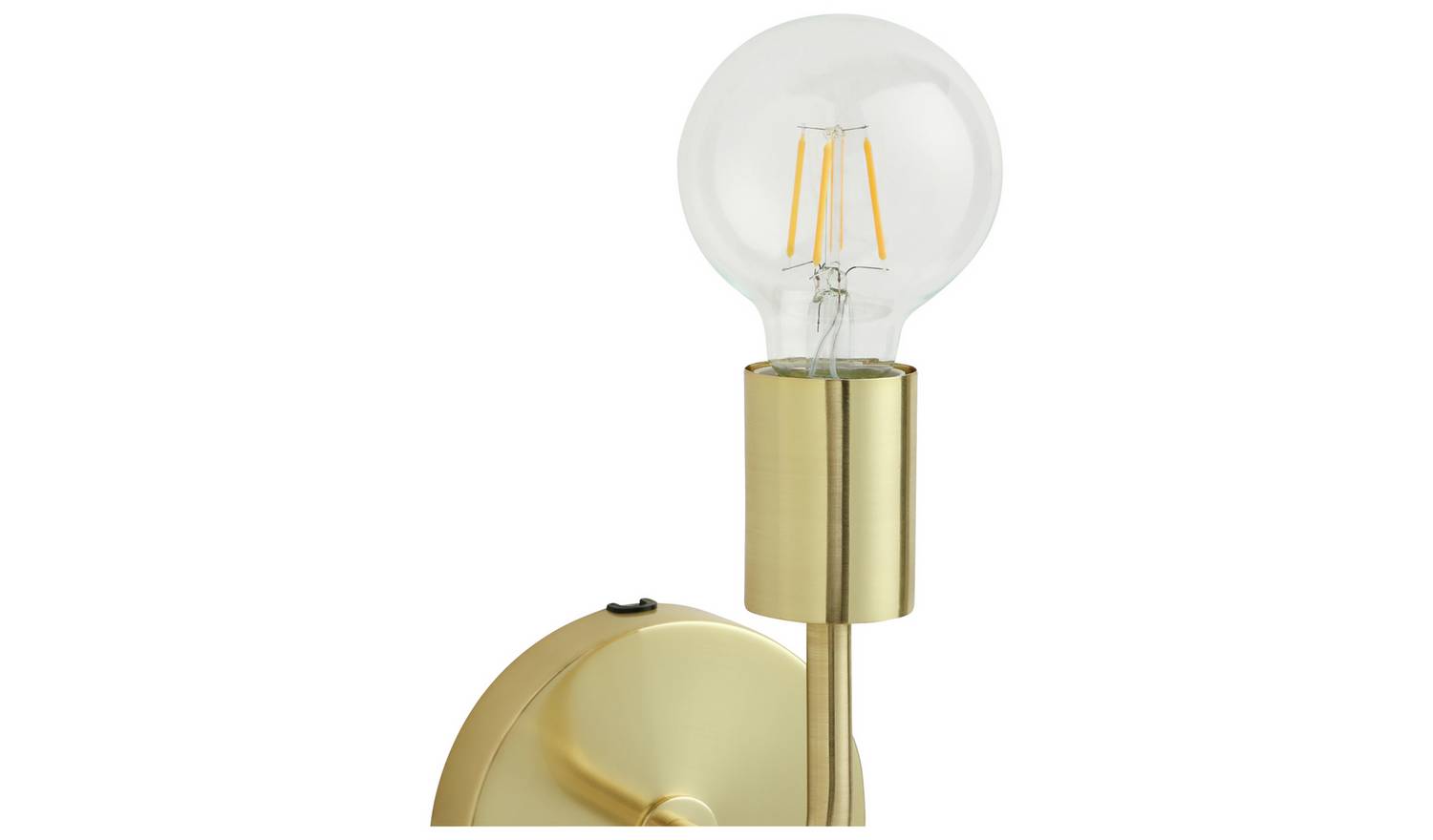 Argos Home Rayner Plug in Wall Light - Brass