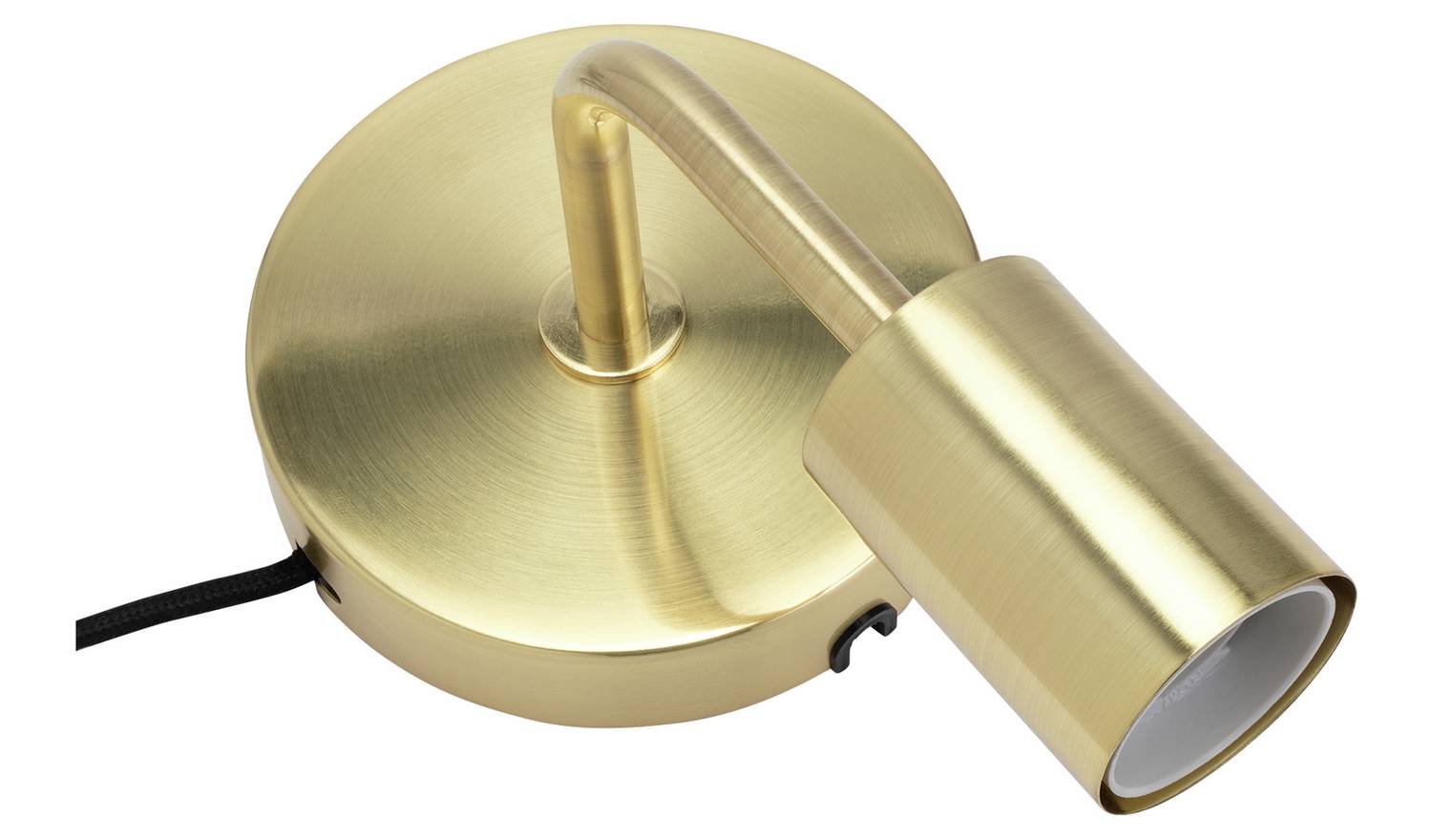 Argos Home Rayner Plug in Wall Light - Brass