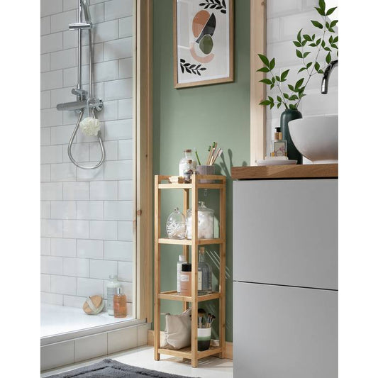 Habitat 4 Shelf Bamboo Storage Caddy - Bamboo