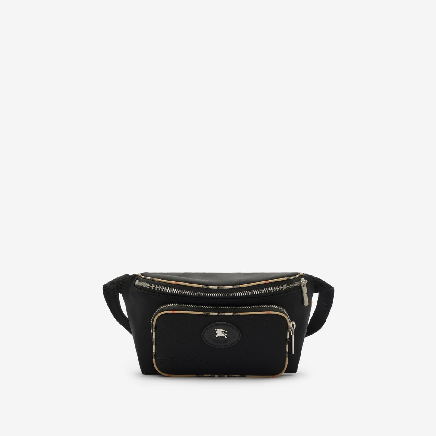 Check Trim Belt Bag
