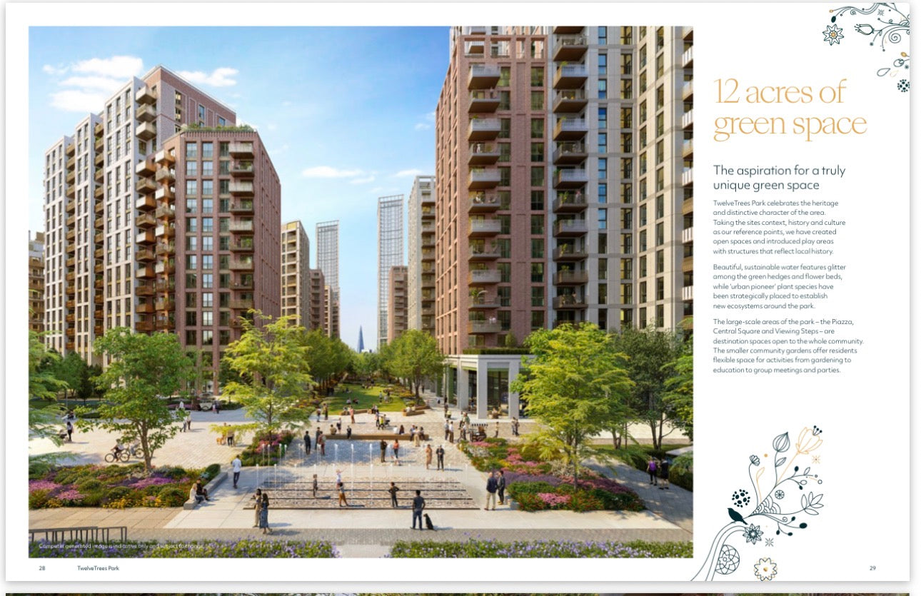 Twelvetrees Park  — Suite 1 2 and 3 Bedroom Ultra Luxury Homes — 24 Hr Concierge and World Class Amenities — West Ham London — E16