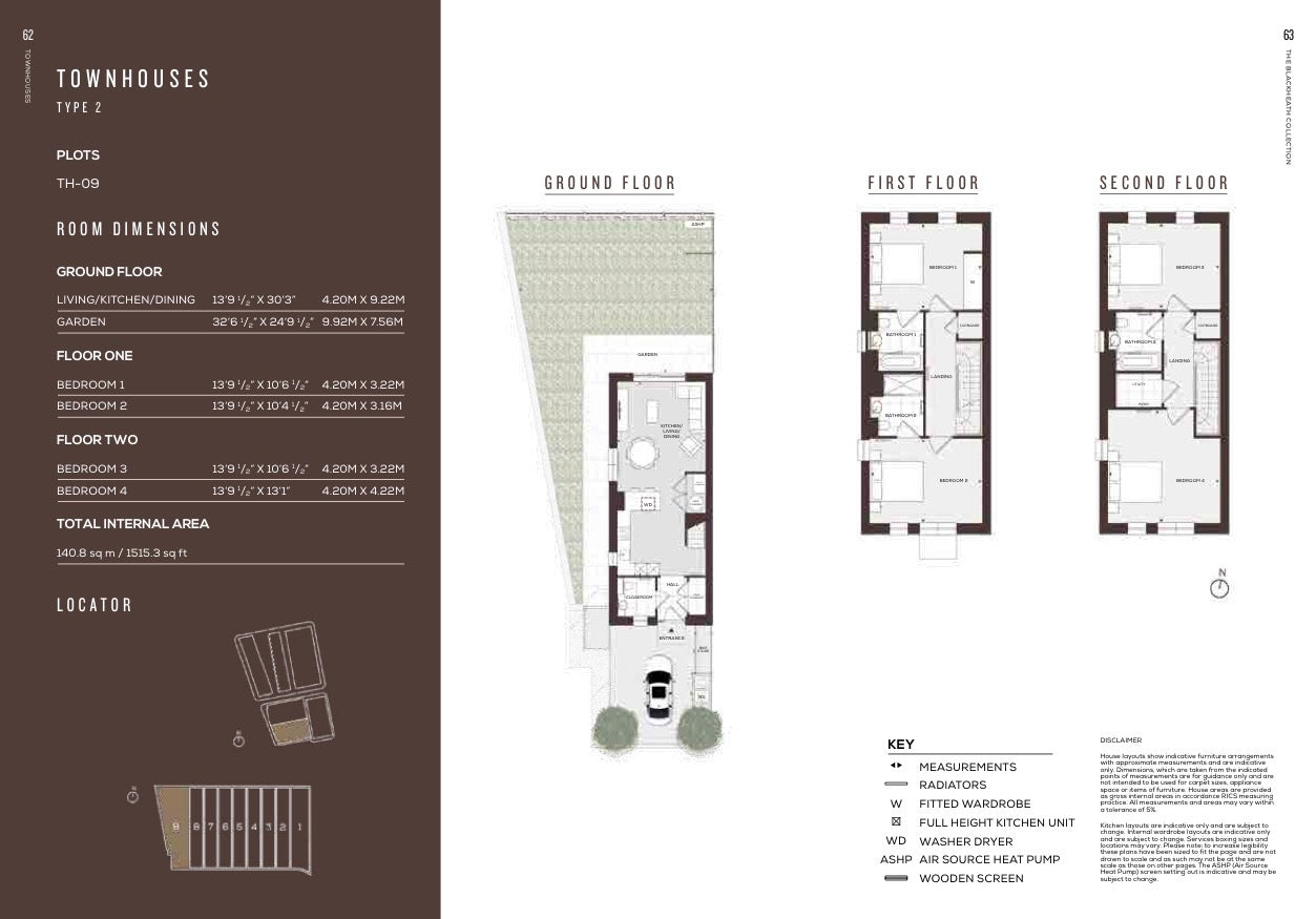 The Blackheath Collection Townhouses — Spacious 4 Bedroom — 3 Bathroom TownHomes — Greenwich SE3 9YY — Kidbrooke Village