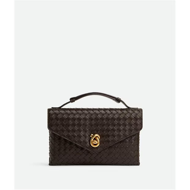 Knot Lock Leather Crossbody Bag