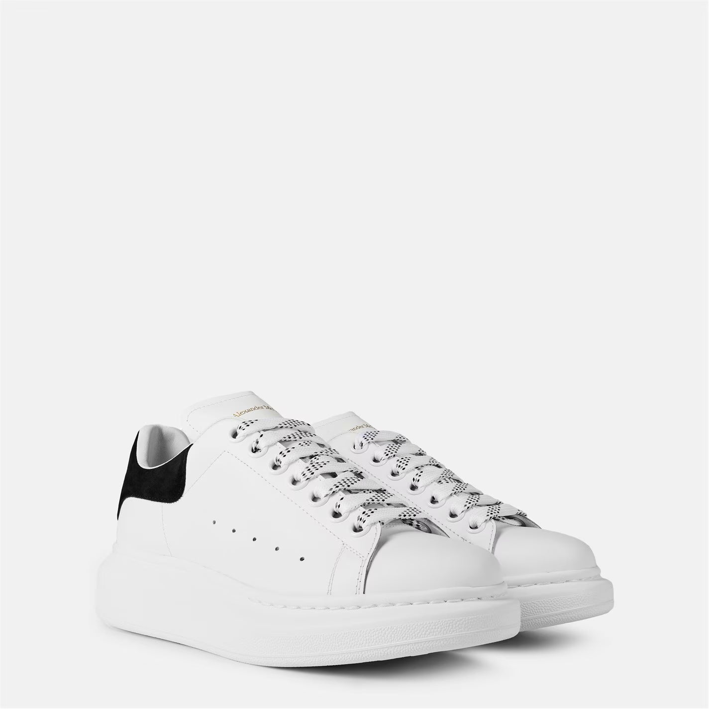 Women's Logo Print Leather Oversized Trainers