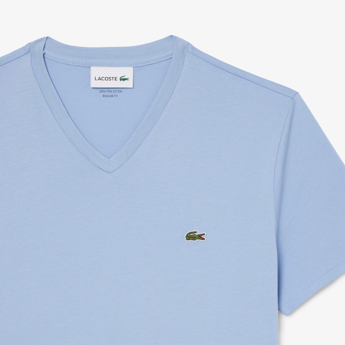 Lightweight Cotton Pima V Neck T-shirt