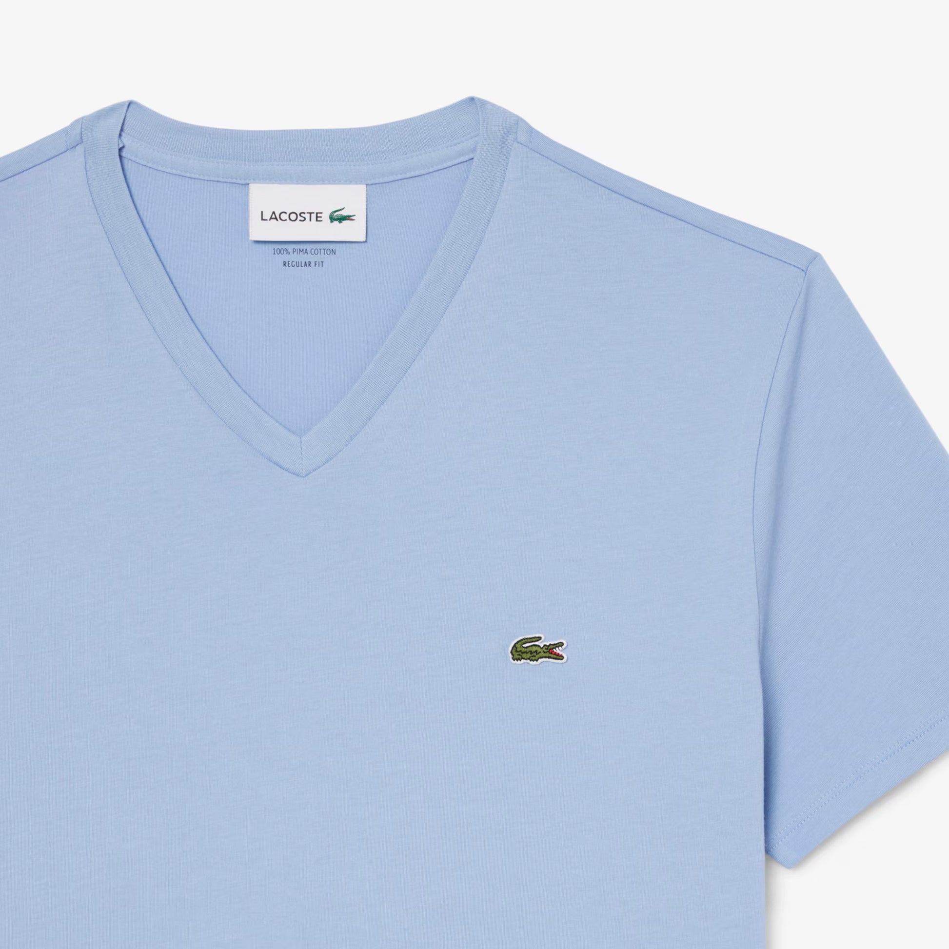 Lightweight Cotton Pima V Neck T-shirt