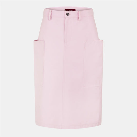 GUCCI Canvas Midi Skirt