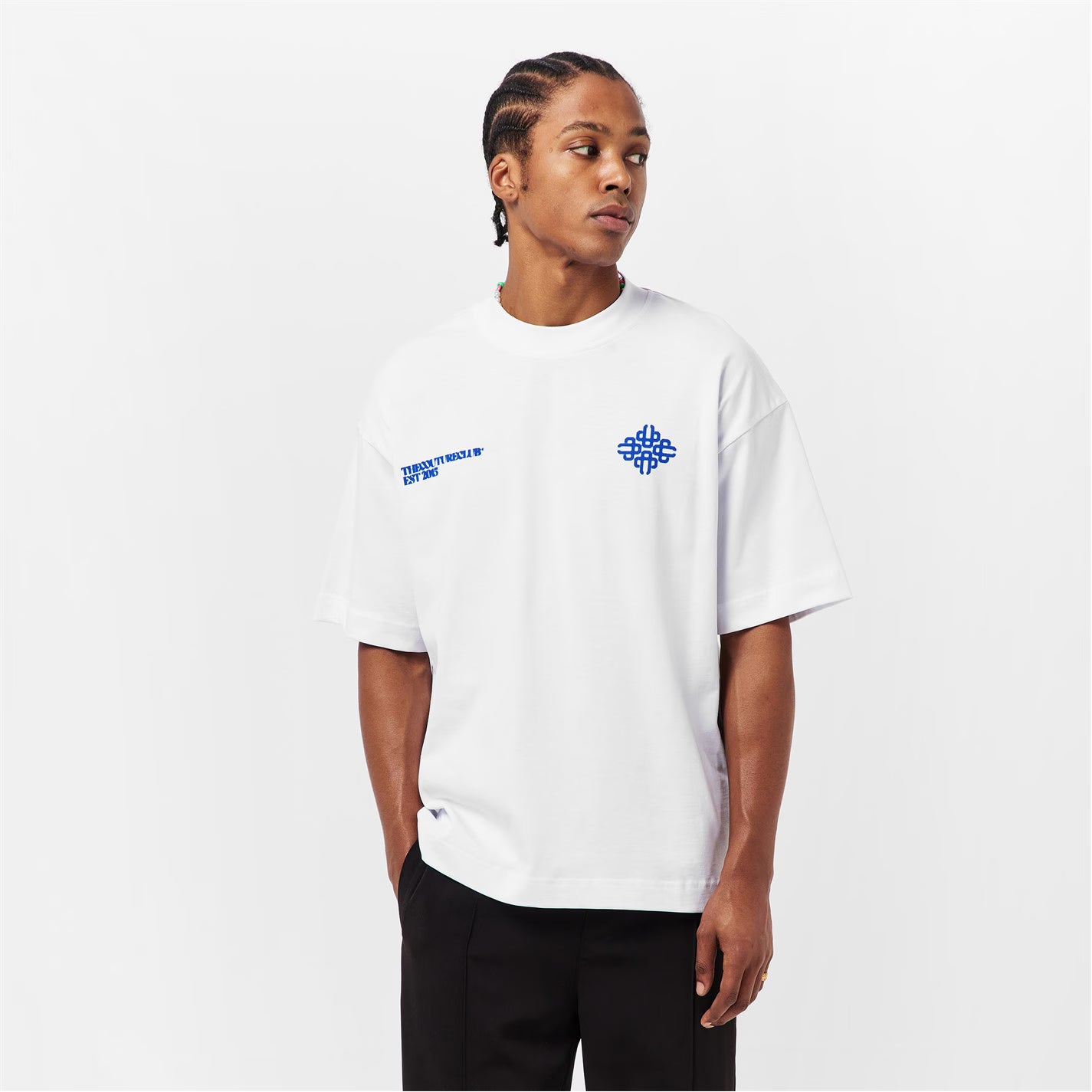 Mens Blurred Graphic Emblem T-Shirt