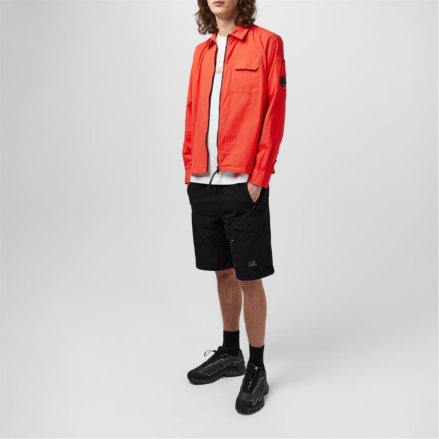 Men's Gabardine Lens Cotton Long Sleeve Overshirt