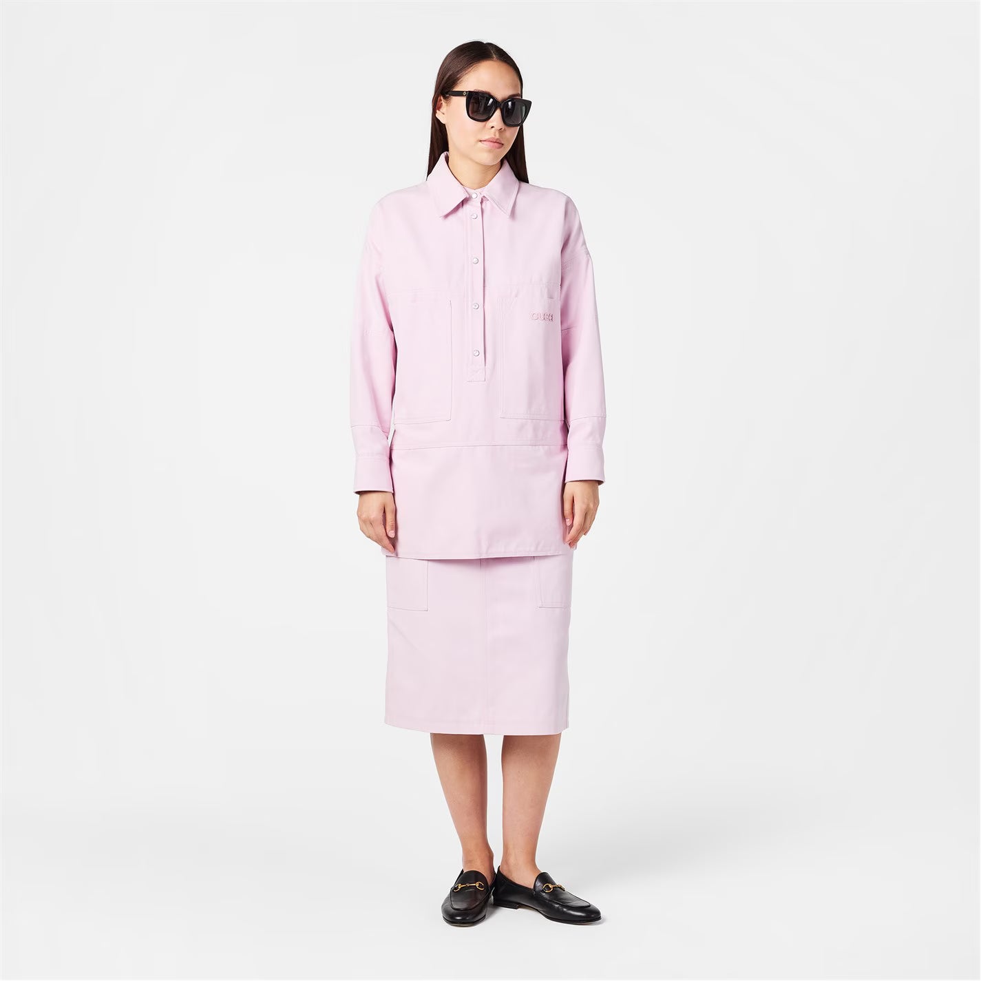 GUCCI Canvas Midi Skirt