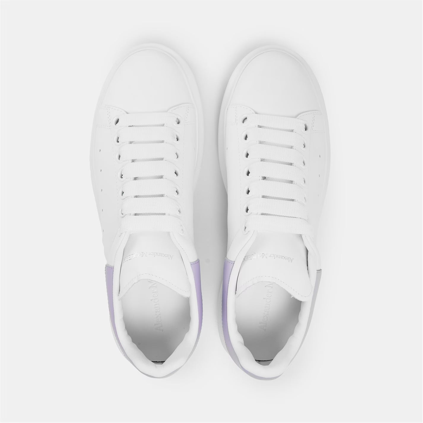Women's Logo Print Leather Oversized Trainers