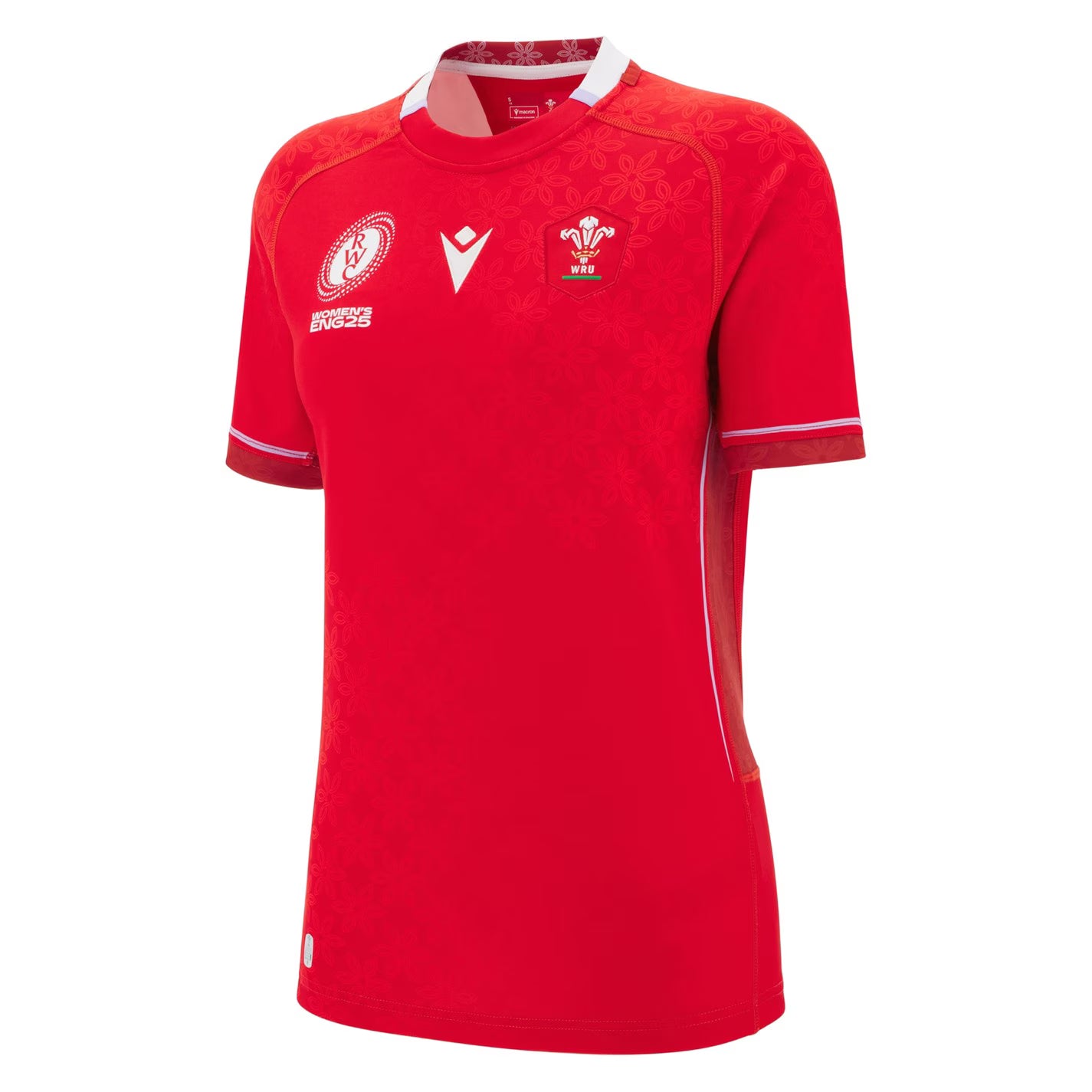 Macron Wales Rugby Union World Cup Home Shirt 2025 Womens