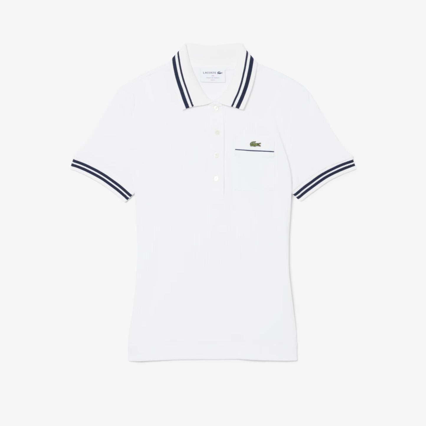 Slim Fit French Made Ribbed Polo Shirt
