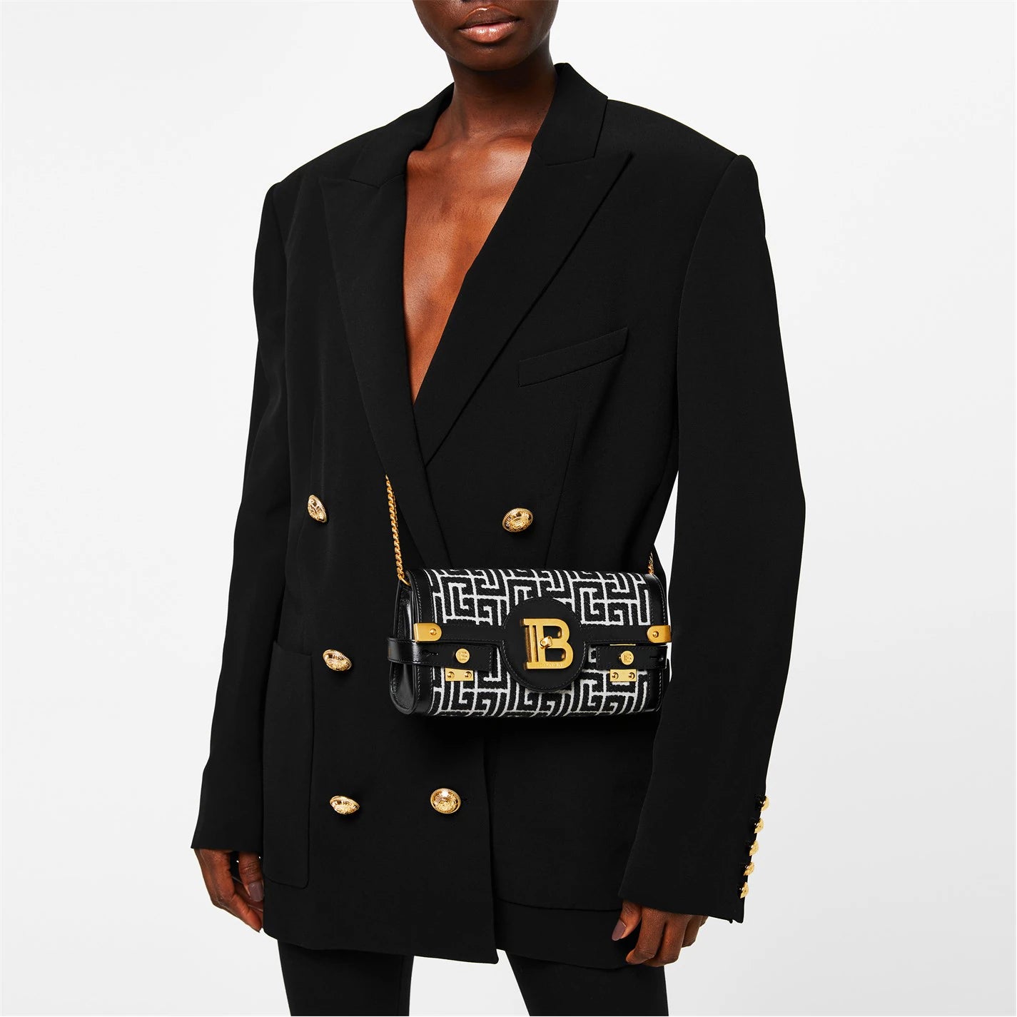 Women's 6 Buttoned Boyfriend Double Breasted Viscose Long Sleeve Blazer