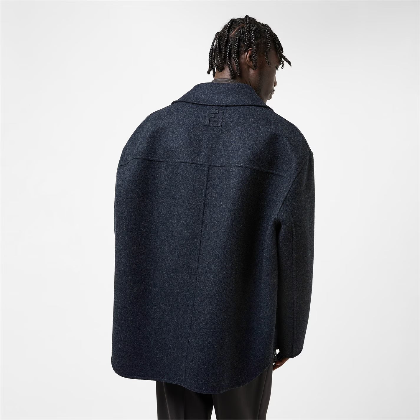 Men's Double-Breasted Tailored Fit Pea Coat