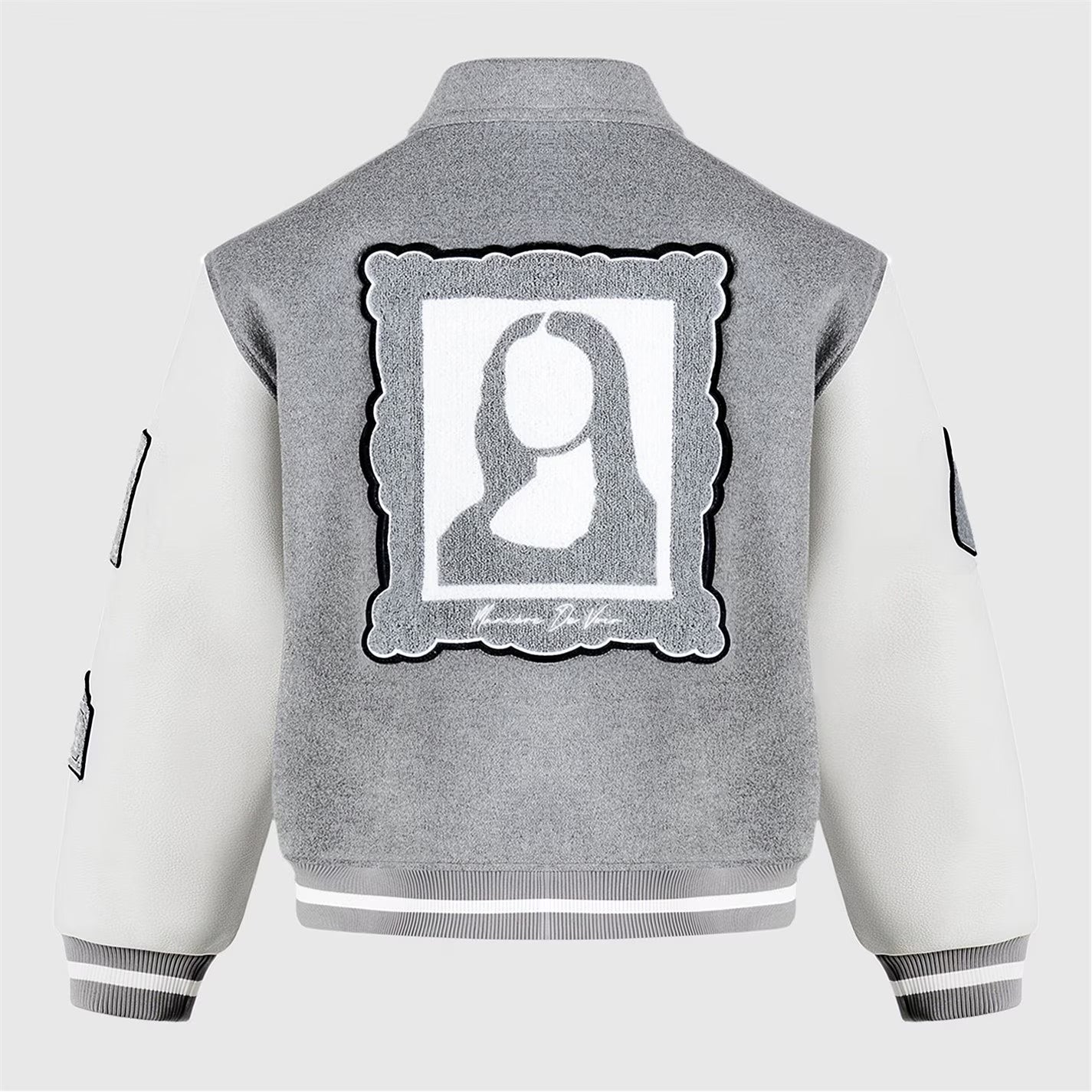 Men’s Mona Lisa Wool Blend Varsity Jacket