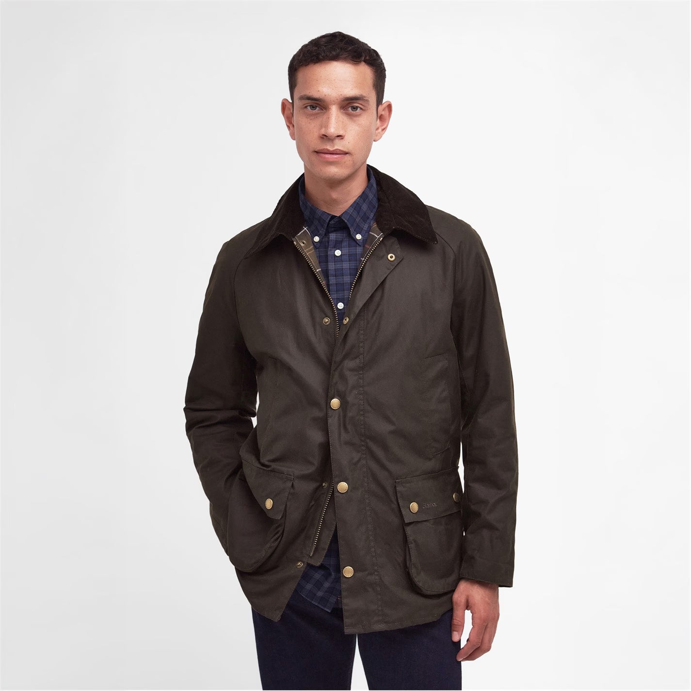 Barbour Mens Ashby Water Resistant Windproof Long Sleeve Wax Jacket