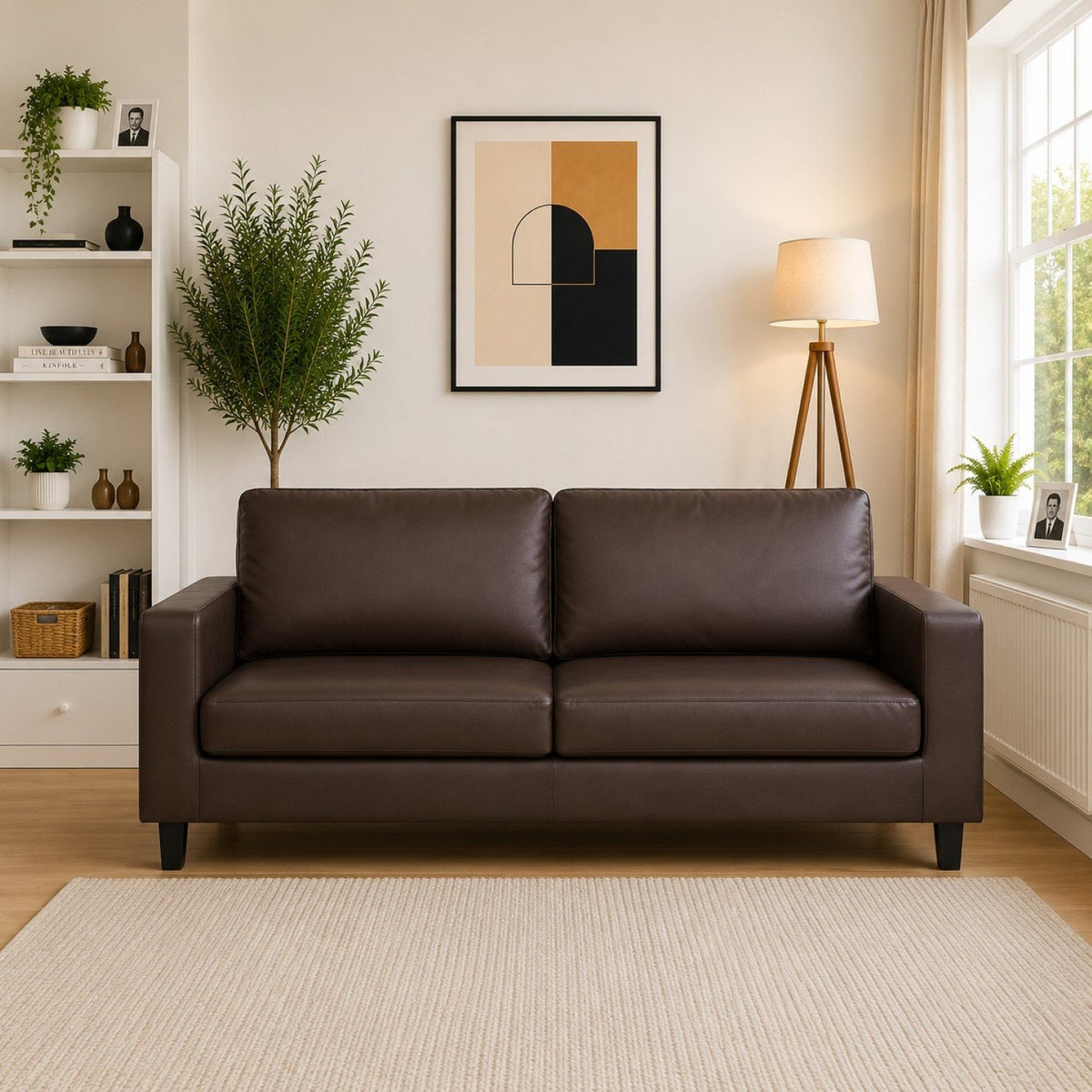 Artemis Home Monmouth 3 Seat Sofa - Brown
