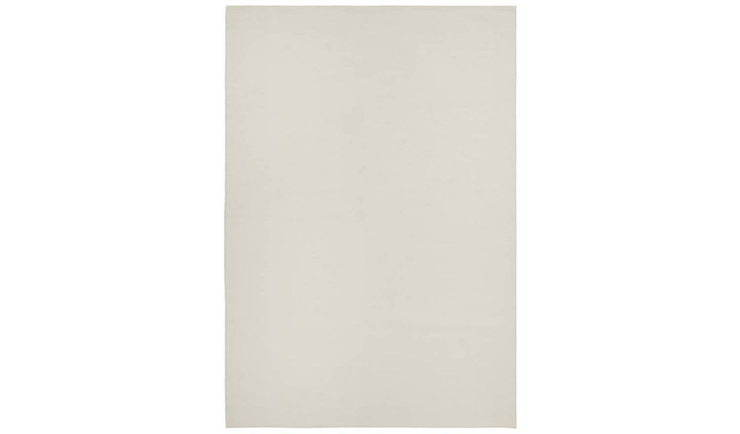 Argos Home Plain Cream Cotton Flatweave Rug - 60x90cm