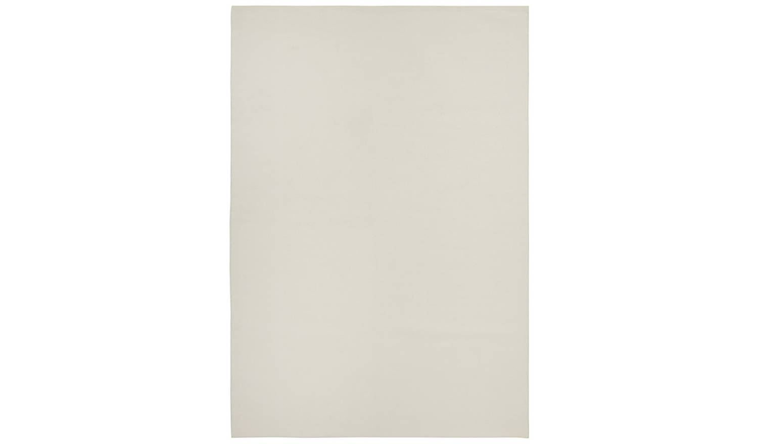 Argos Home Plain Cream Cotton Flatweave Rug - 60x90cm