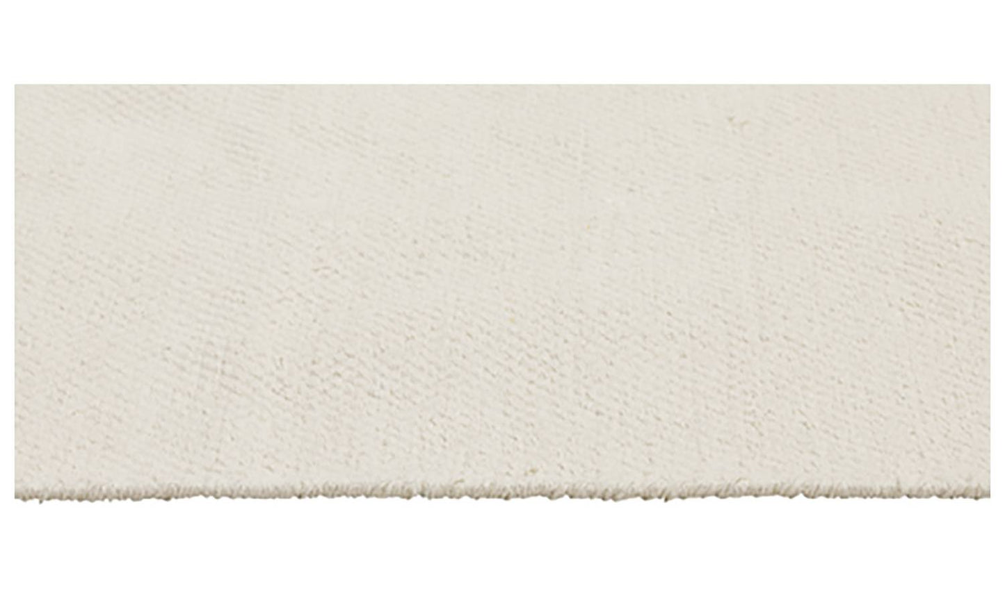 Argos Home Plain Cream Cotton Flatweave Rug - 60x90cm