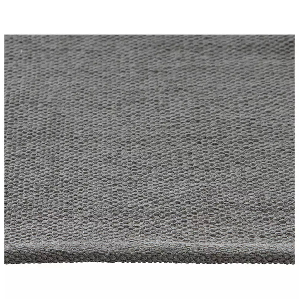 Argos Home Plain Grey Cotton Flatweave Rug - 120x170cm