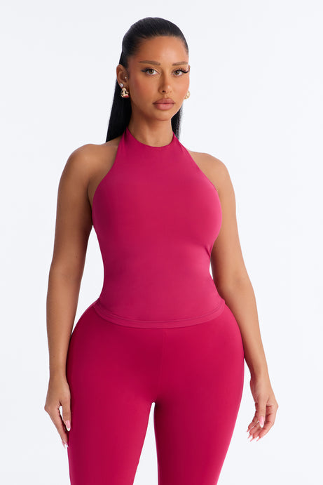 Second Skin Bra Pad Sleeveless Halter Top