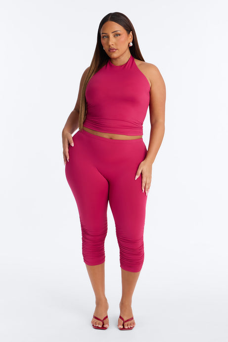 Second Skin Bra Pad Sleeveless Halter Top