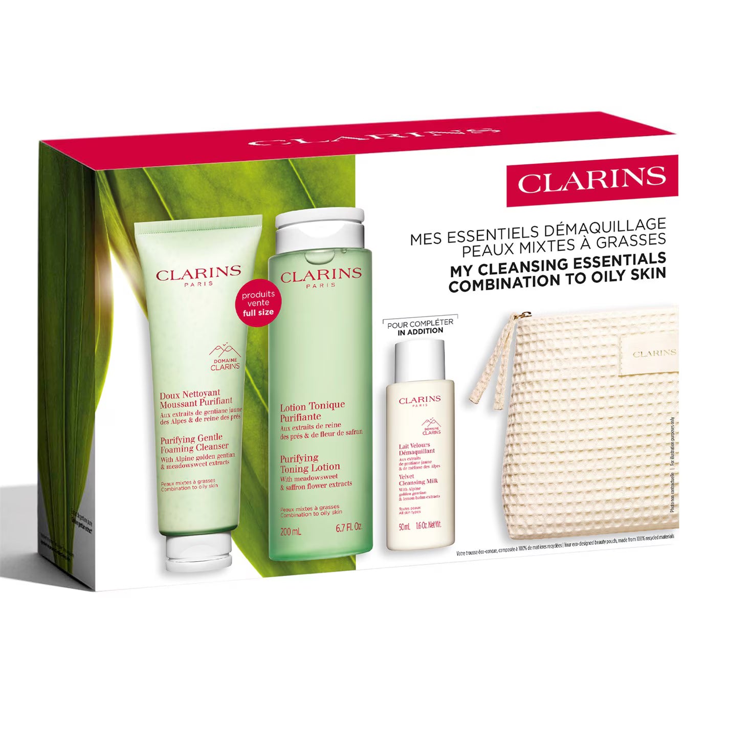 Clarins My Cleansing Essentials - Combination to Oily Skin (Worth £63)