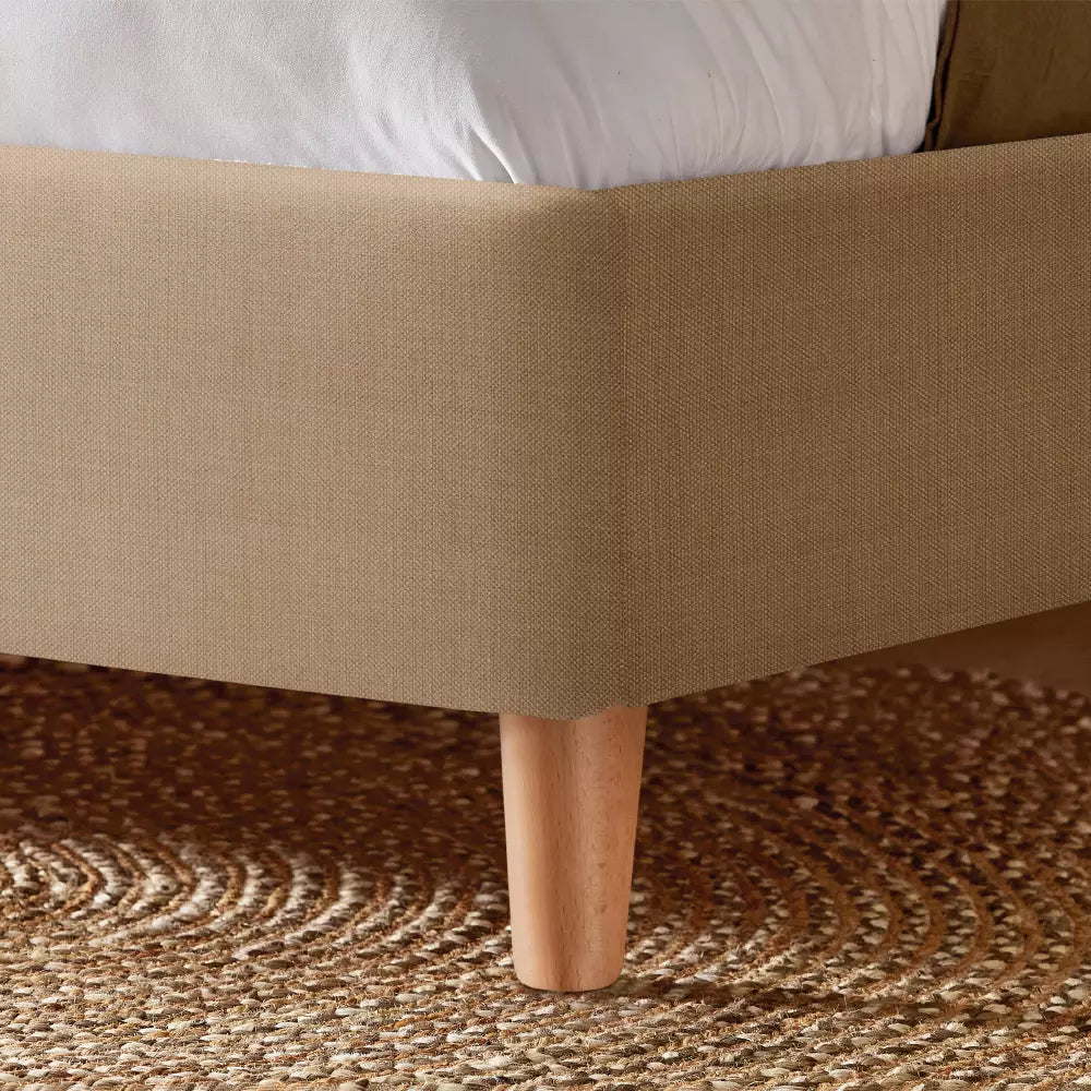 Silentnight Evana Double Fabric Bed Frame - Beige