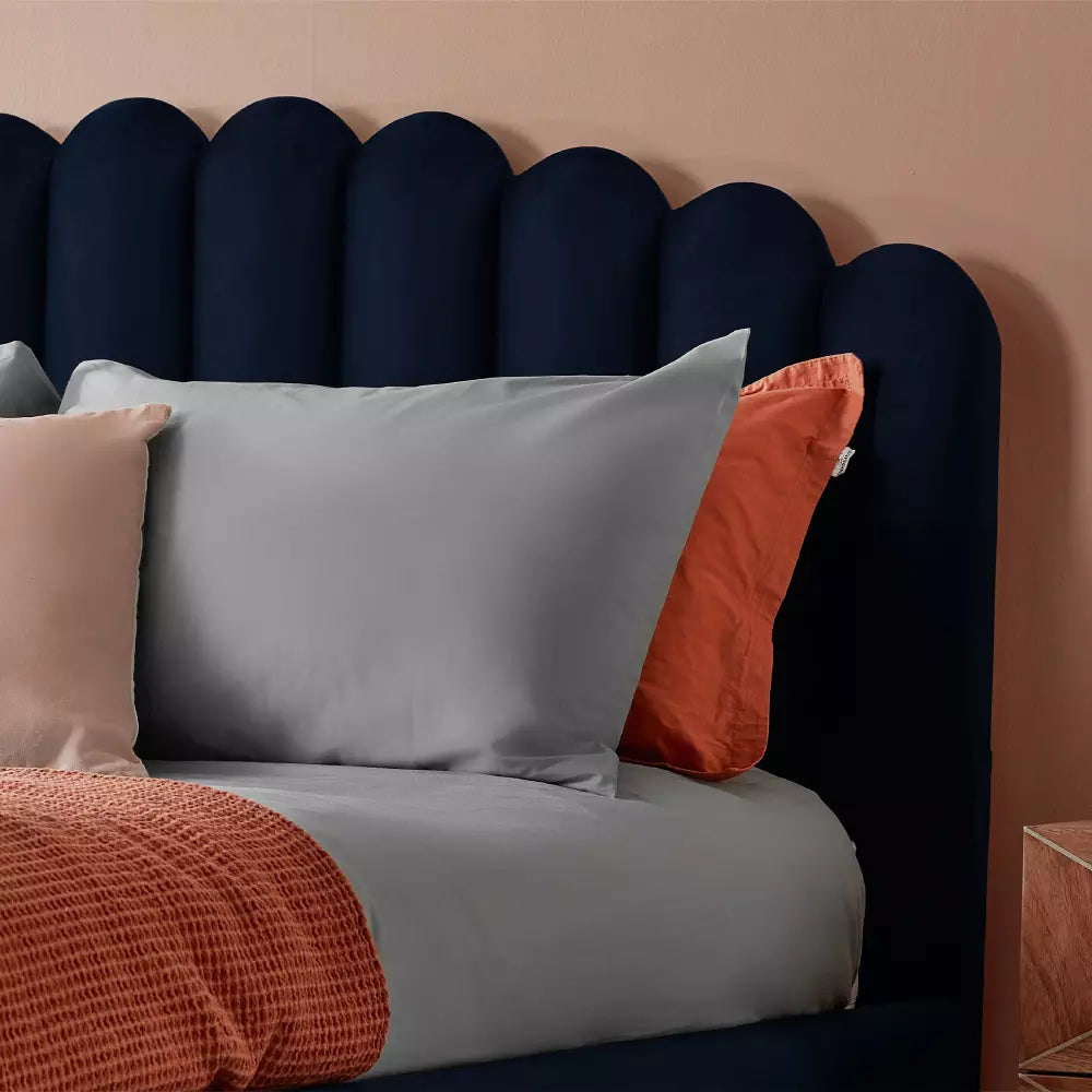 Silentnight Oriana Double Velvet Bed Frame - Blue