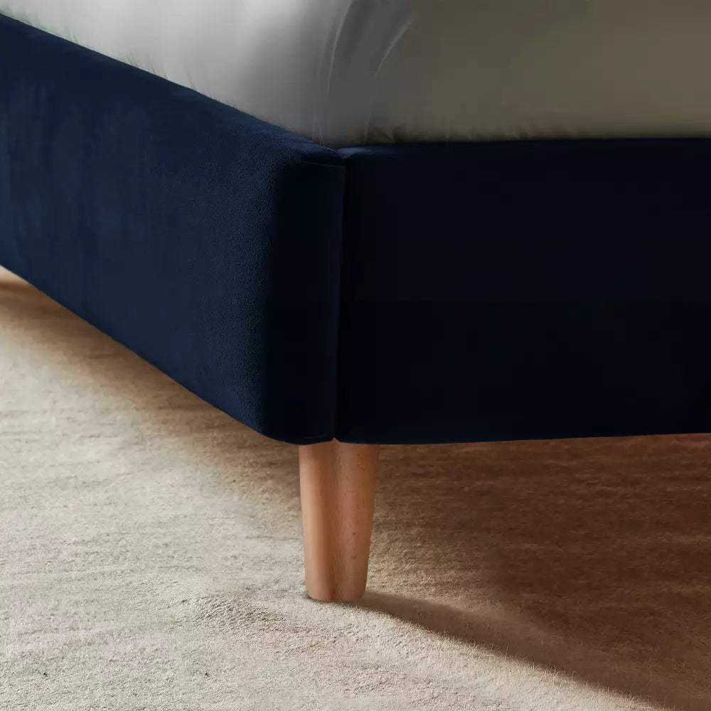 Silentnight Oriana Double Velvet Bed Frame - Blue