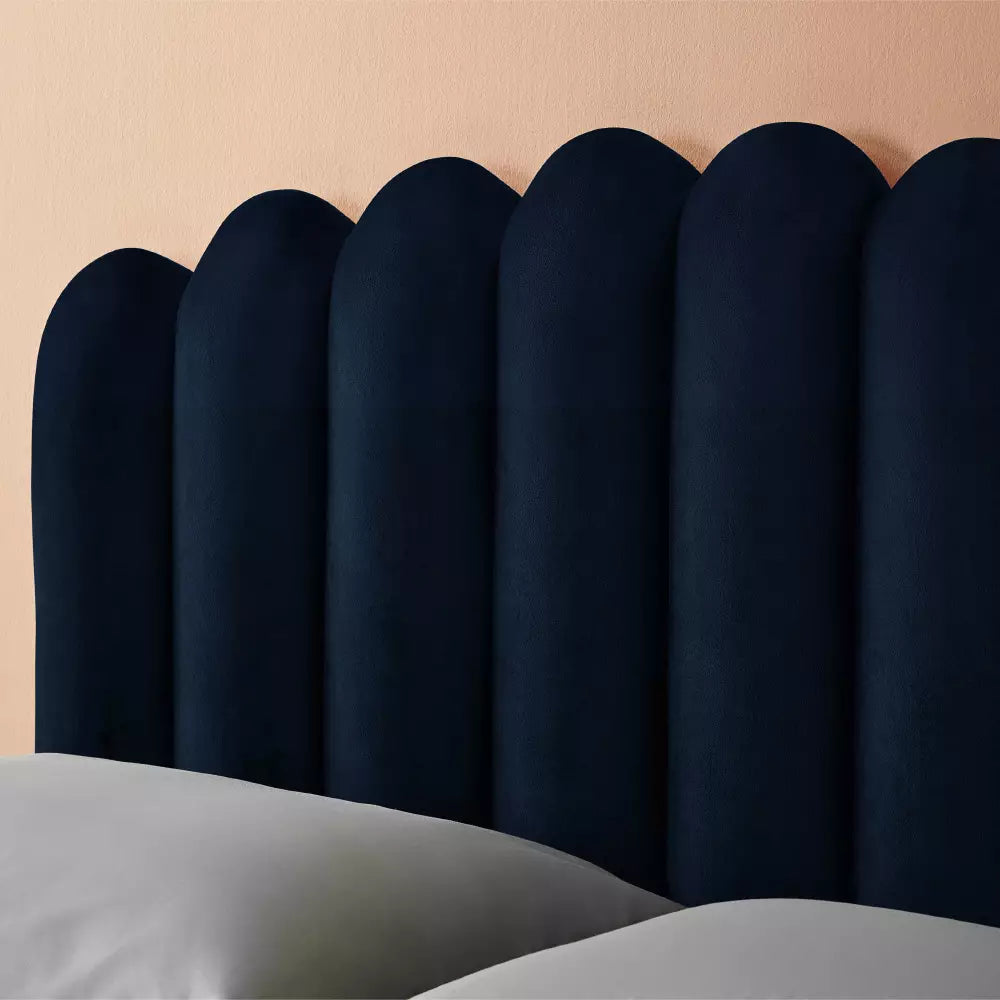 Silentnight Oriana Double Velvet Bed Frame - Blue