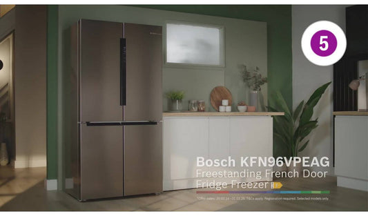 Bosch KFN96VPEAG Multi Door American Fridge Freezer-S/Steel