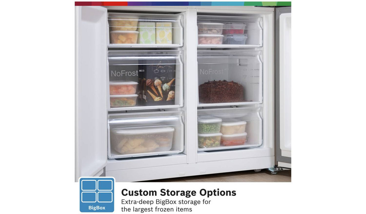 Bosch KFN96VPEAG Multi Door American Fridge Freezer-S/Steel