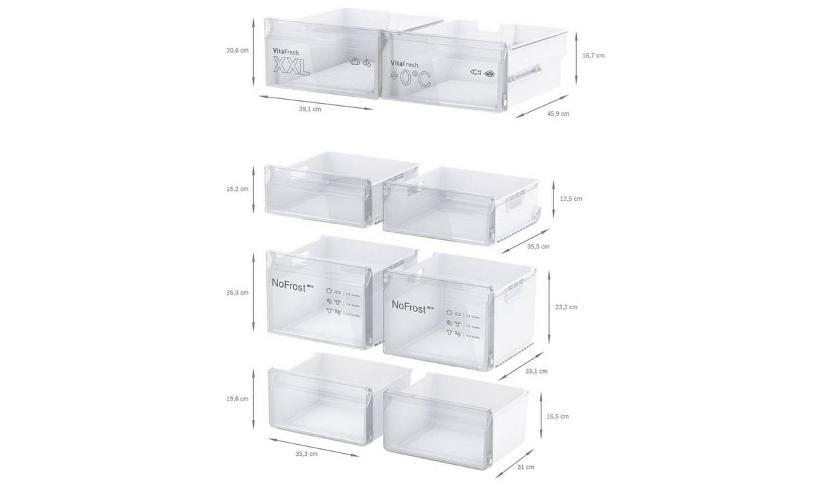 Bosch KFN96VPEAG Multi Door American Fridge Freezer-S/Steel