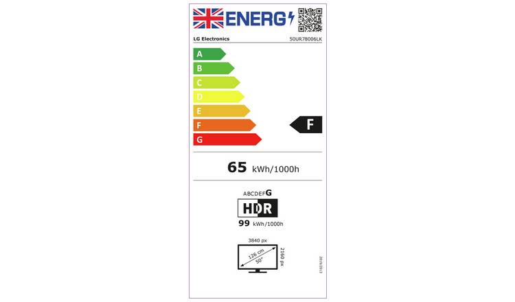 LG 50 Inch 50UR78006LK Smart 4K UHD HDR LED Freeview TV