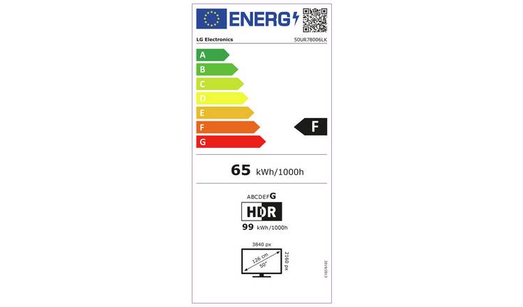 LG 50 Inch 50UR78006LK Smart 4K UHD HDR LED Freeview TV