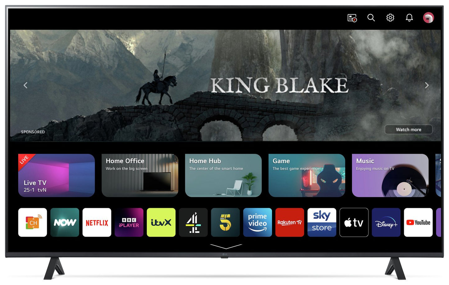 LG 55 Inch 55UR78006LK Smart 4K UHD HDR LED Freeview TV