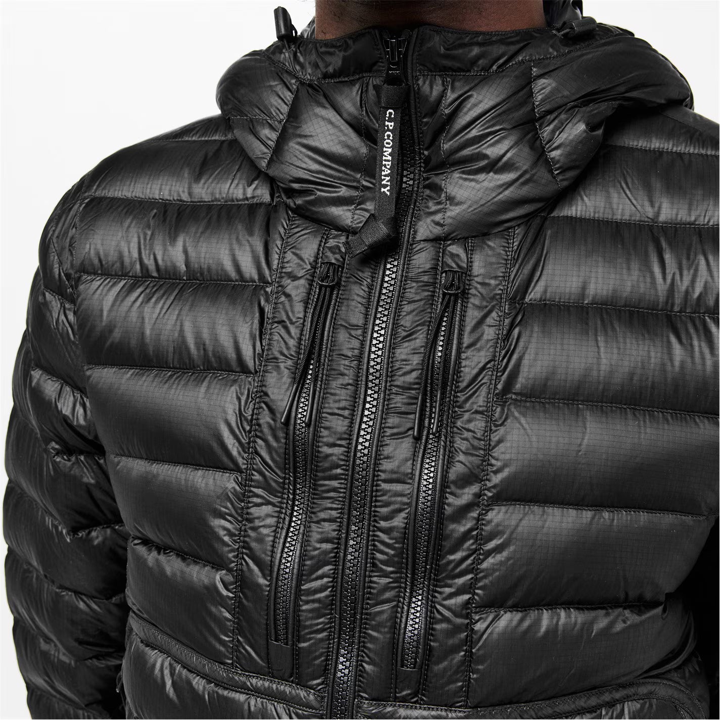 Men's D.D. Shell Goggle Duck Down Waterproof Windproof Hooded Short Puffer Jacket