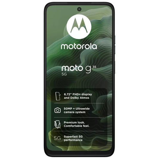 SIM Free Motorola G35 5G 128GB Mobile Phone - Green