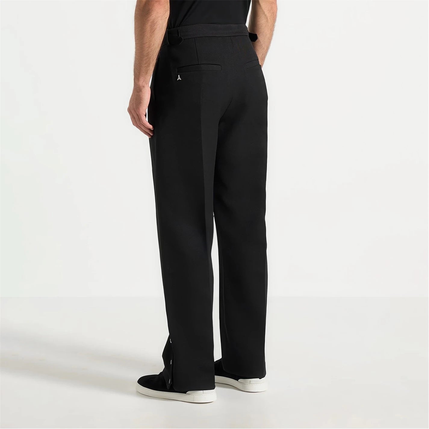 Mens Boris Relaxed Fit Tailored Button Cuff Trousers